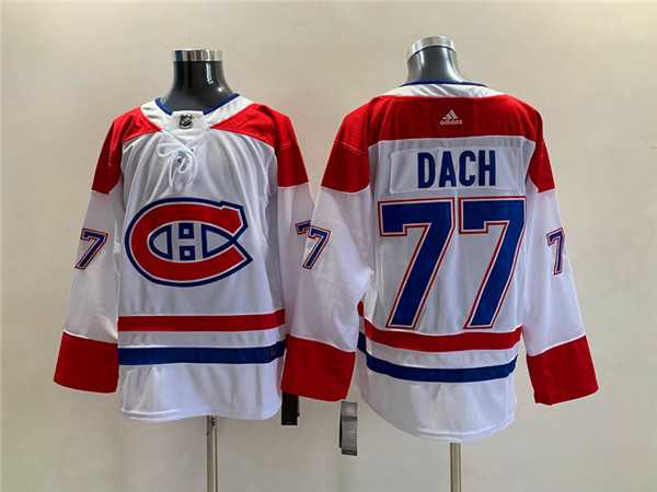 Men%27s Montreal Canadiens #77 Kirby Dach White Stitched Jersey->new york islanders->NHL Jersey
